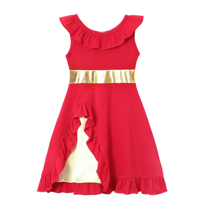 Elena Dress Платье Эльзы, Анны, Белль для девочек, детская одежда, костюм принцессы для детей, Элегантное летнее праздничное платье для девочек - Цвет: Elena Dress