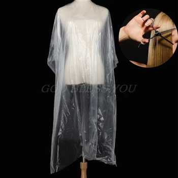 

50Pcs Disposable Hairdressing Cape Salon Barber Hair Cutting Trimmer Gown Apron Drop Shipping