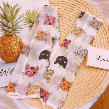 

Korean Sweet Women Girls Summer Arm Sleeves Cover Harajuku Protector Candy Colored Fruits UV Protection Driving Sunscreen Gloves