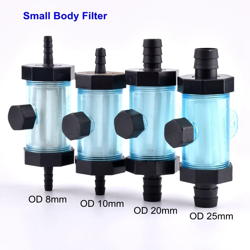 1pc 8mm~25mm Water Hose Filter Garden Irrigation Fittings Sprayer Aquarium Fish Tank Soft Water Pipe Filter Cup Car Brake water hose filter