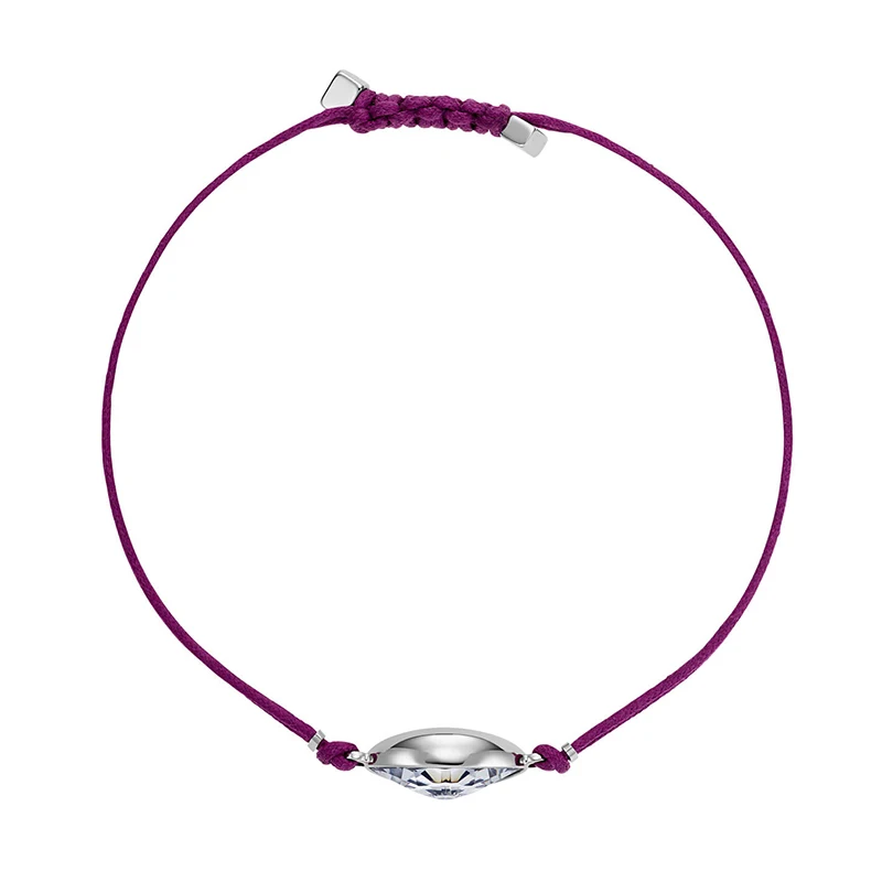New POWER COLLECTION EVIL EYE Bracelet Joker Easy Lined Purple Rope Lucky Evil Eye Pattern Women Fashion Romantic Bracelet