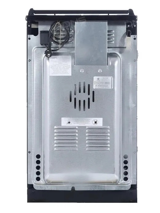 Газовая плита REEX CG-54297 eBk черный без крышки, чугунная решетка,газ-контроль