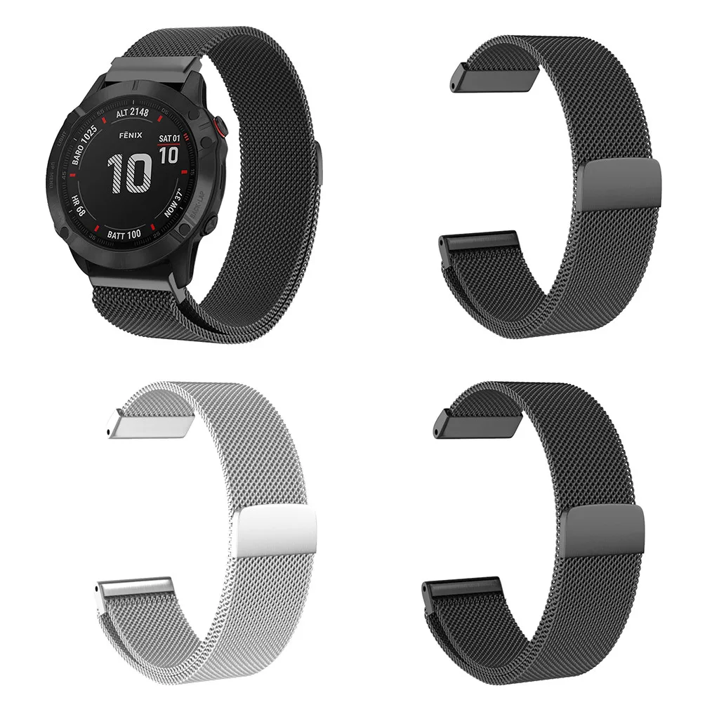 Сменный магнитный браслет, ремешок для часов для Garmin Fenix 6/Fenix 6Pro Watch Quick Release ремешок из нержавеющей стали