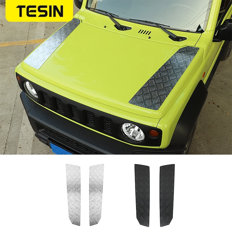 

For Suzuki Jimny 2019 2020 Auto-Styling Front Engine Hood Cover Decoration Plate Car External Accessories Aluminum Alloy