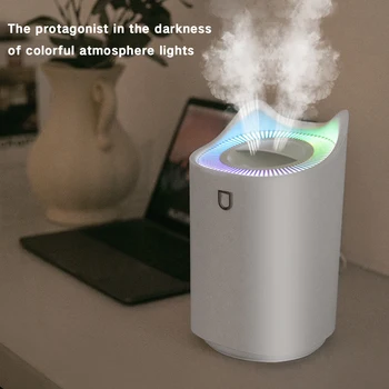 

3000ML Air Aroma Humidifier Ultrasonic Atomizer Purifier Diffuser For Home Car LED Light Heavy Fog Ultrasonic USB Humidificador