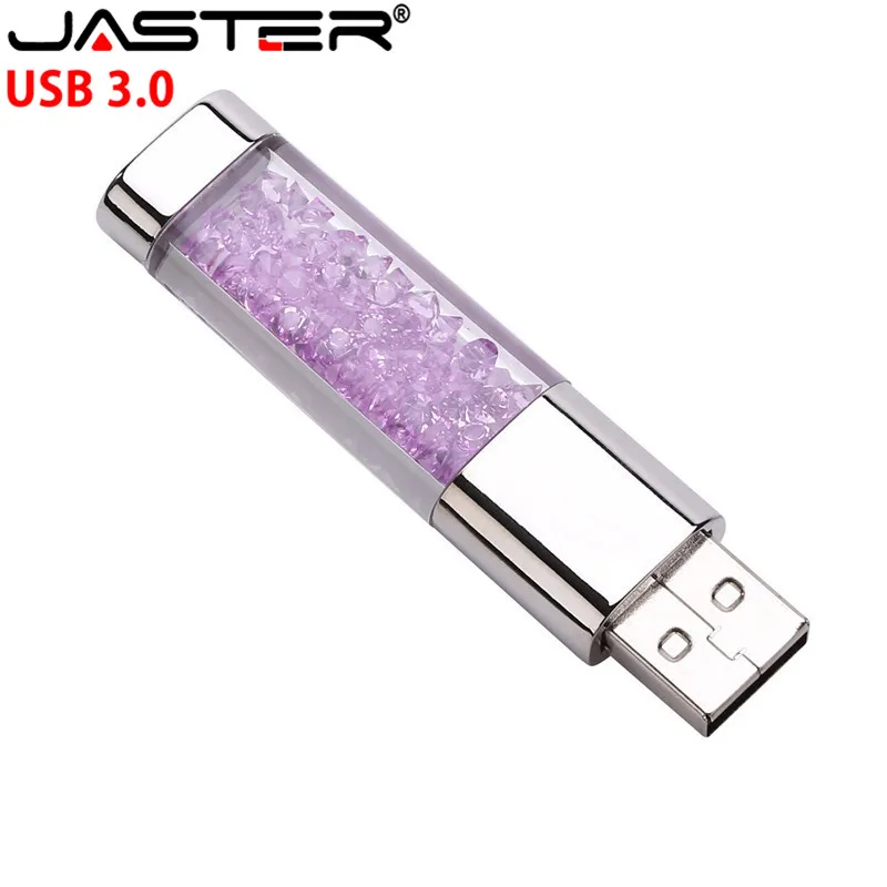 JASTER USB 3 0 Кристальный подарок usb falsh drive прозрачный pendrive 4 ГБ 16 32 64 Гб карта памяти u