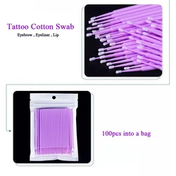 300pcs/lot Microblading Supplies Disposable Cotton Stick Tattoo Eyelash Extension Tools Eyebrow Cleaning Cotton Swabs for Sale