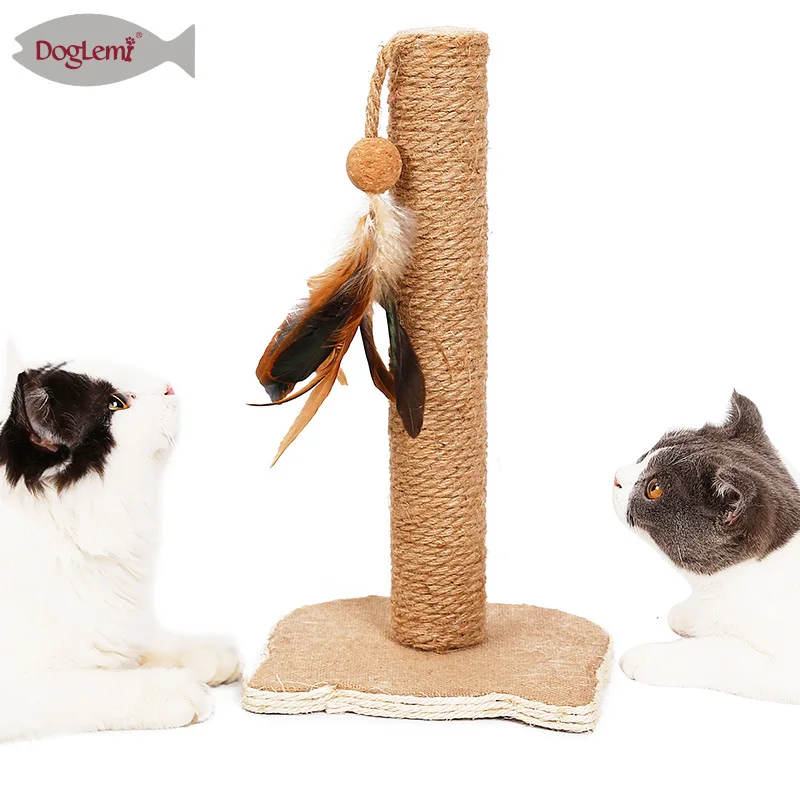 

Not Cat Catch Pillar Cat Furniture Yellow Sisal Column Natural System Linen Cat Climbing Frame Cat Claws Grinding Toy