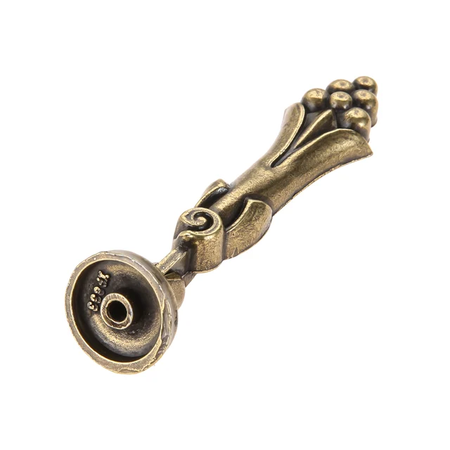 Manopola Vintage A Goccia Per Cassetti - Bronzo Antico, Foro Singolo, Con Viti