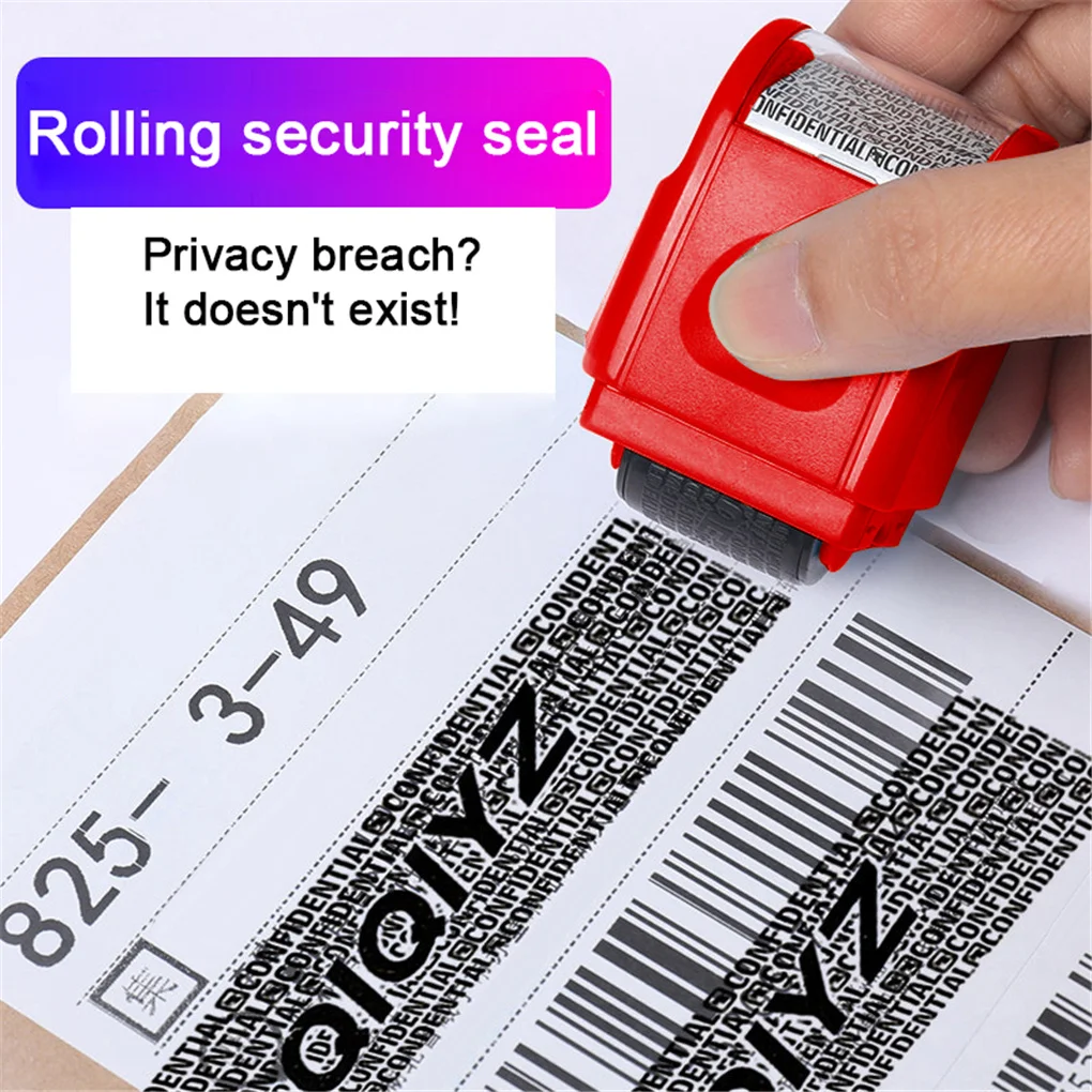 Roller stamp data security protection theft prevention id identity guard roll UV 