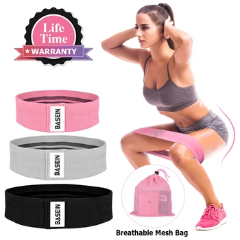 

3PCS/Set Resistance Bands Elastic Fabric Rubber Booty Bands Non-slip Circle Loop Workout Bands for Butt Legs Thigh Hip Trainer