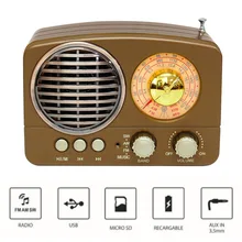 M-161BT USB автономный bluetooth-динамик Прочный Многофункциональный Ретро Радио ABS TF слот для карт портативный аудио дома AM FM SW подарок