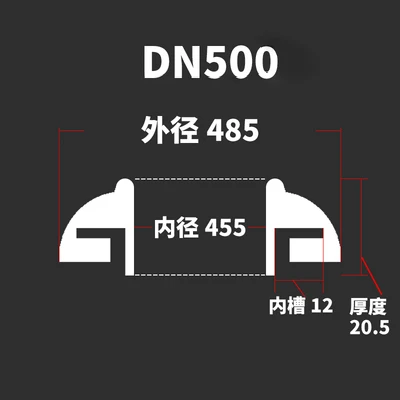 DN150 DN200 DN250 DN300 DN350 DN400 DN600 домашняя санитарная силиконовая банка может уплотнительная кольцевая прокладка уплотнение фланцевого люка ферментер - Цвет: DN500