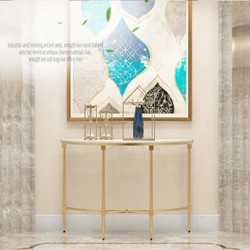 

console table living room side tables Nordic table Hallway furniture narrow table modern minimalist semi circular porch desk