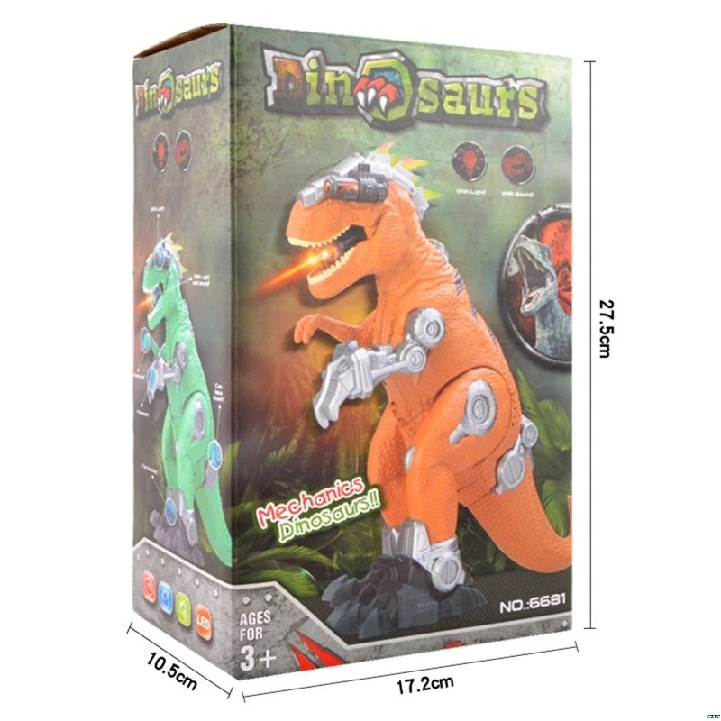 Механический динозавр T-Rex, электрическая игрушка, большой размер, ходячий дракон, игрушка, светильник, звуковая модель, игрушки для детей