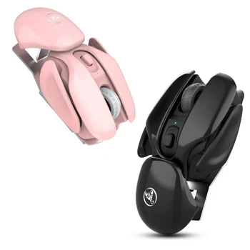 

HXSJ USB Wireless Mute Mouse 1600Dpi Rechargeable Office Mouse 2.4G Optical Mouse, Ergonomic Mouse Gaming Mouse for Laptop
