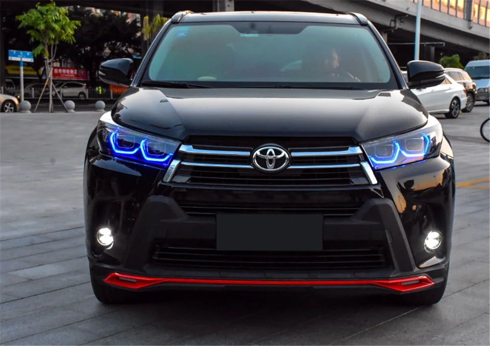 Пара для фары Toyota Highlander 16-19 Highlander светодиодный головной фонарь все светодиодный светильник источник дневные ходовые огни динамический поворот