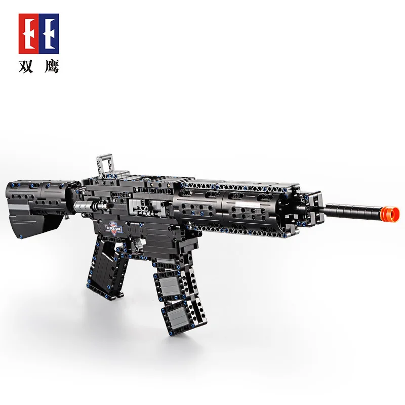 

Double e C81005 Military Series Click M4A1 Assault Rifles Children'S Educational Fight Inserted Assembled Building Blocks Toy
