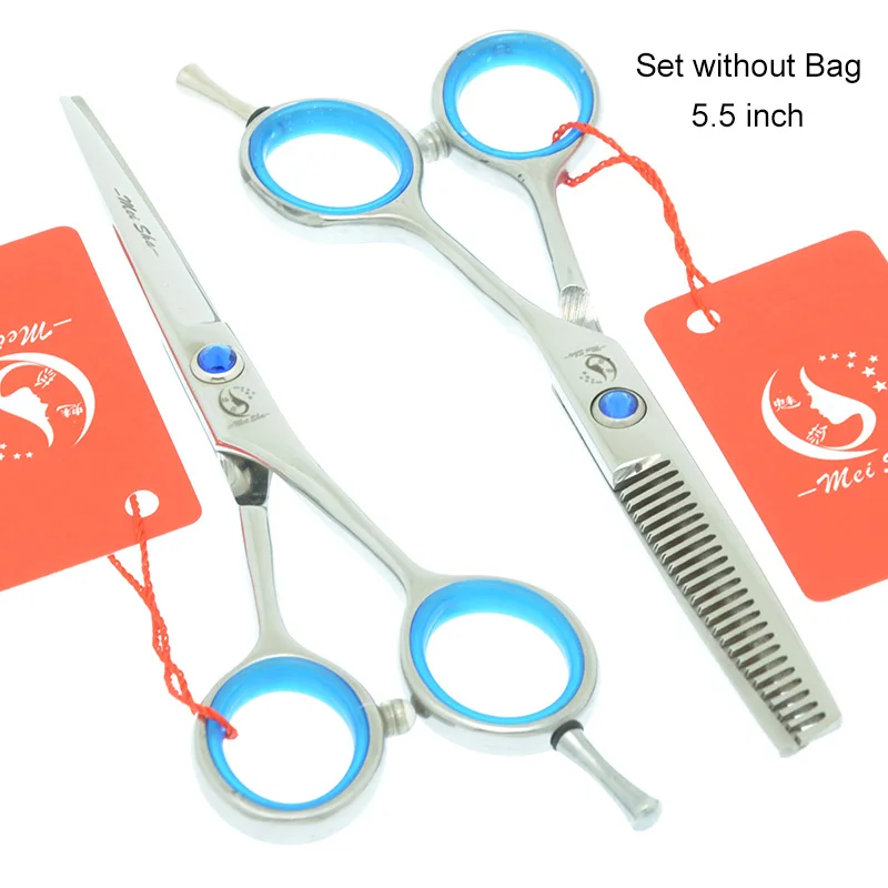 4," 5,0" 5," ножницы для стрижки волос Meisha филировочные ножницы набор парикмахерских ножниц JP440C Парикмахерские ножницы инструмент для укладки HA0146 - Цвет: HA0146 55 no bag