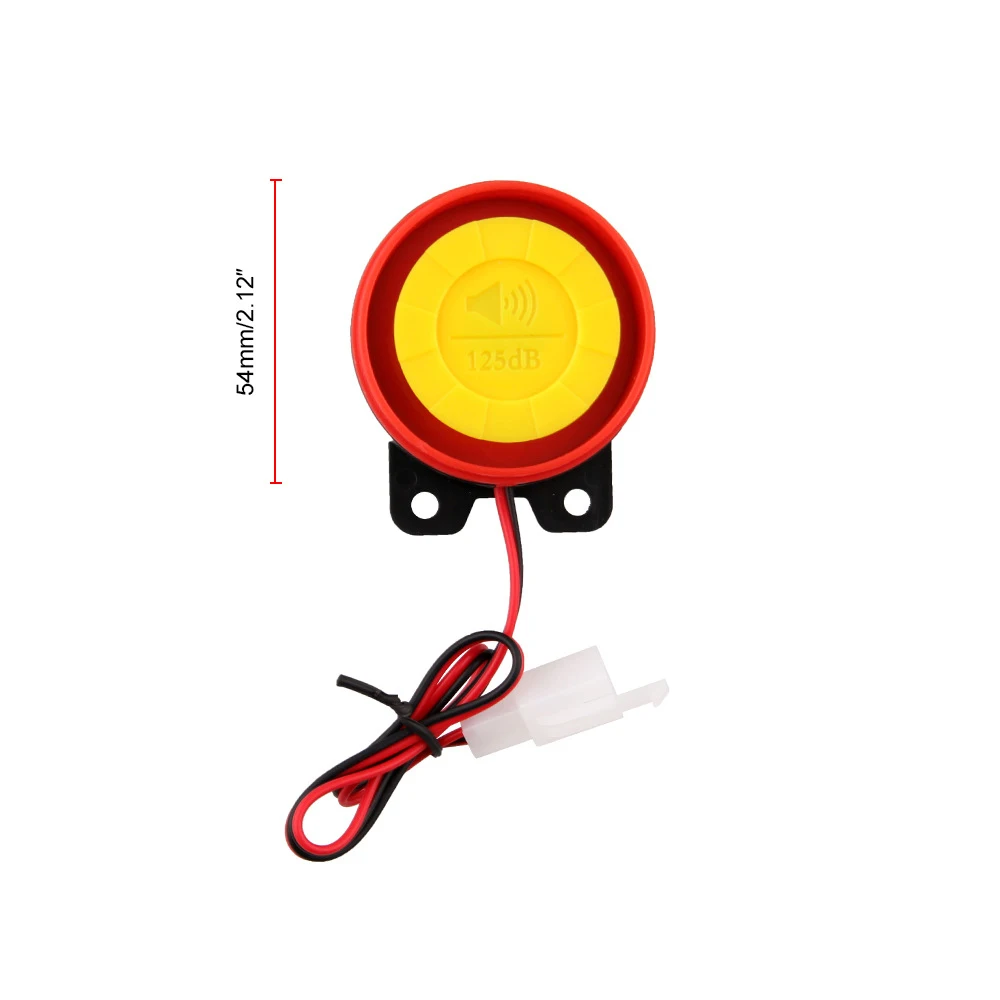 Мотоцикл сигнализация системы защиты от взлома 12V Универсальный Анти-кражи охранная сигнализация Системы Гудок с дистанционным управлением сигнализации Уорнер