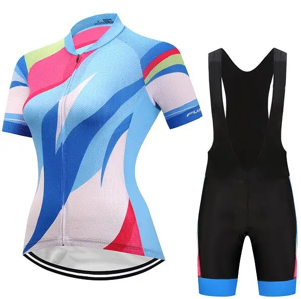 Jersey and Pants Женский Велоспорт Джерси pro team летний короткий велосипед комплект одежды женский велосипед одежда комплект платье женский открытый mtb мальлот костюм - Цвет: Jersey and Pants
