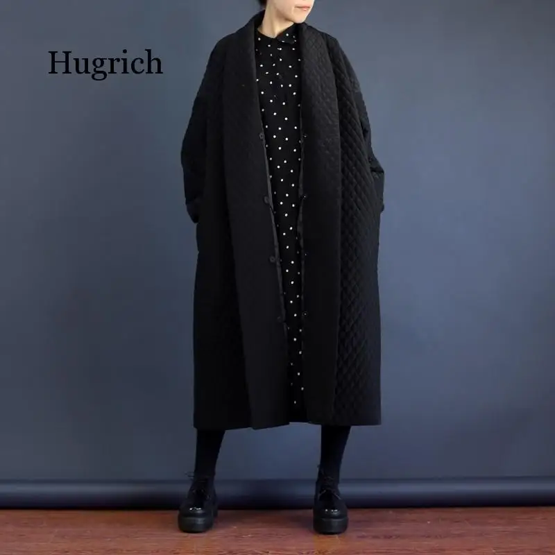 2020 European Highest Quality Jacket Autumn Women Large Size Long Loose Black Windbreaker Trench Coat