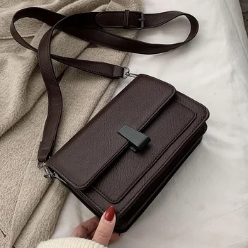 

Female Solid Crossbody Bags For Women 2020 Leather Luxury Handbags Designer Sling Sac A Main Ladies Hand Shoulder Messenger Bag