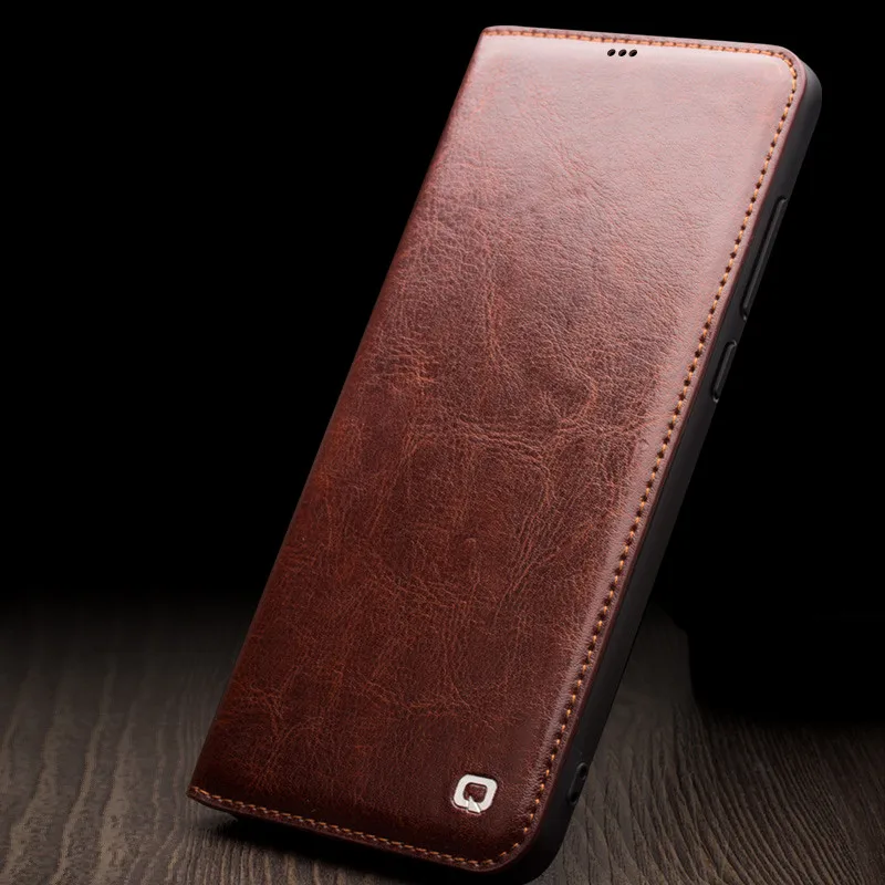 QIALINO Роскошный Ретро кошелек чехол s для Xiaomi mi 9/mi 8 натуральная кожа откидной Чехол Слот для карт для Xiaomi mi x 3 Чехол