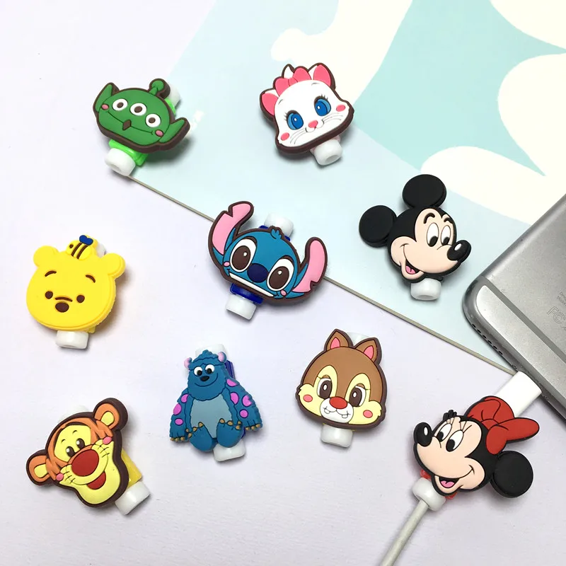 Disney защита кабеля Минни Зарядное устройство USB намотка для Apple IPhone Samsung Xiaomi Huawei