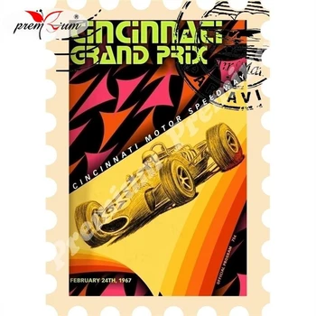 

Fridge magnet souvenir Grand Prix Репринт винтажного постера