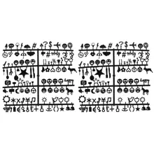 Вывеску номера сменная Войлок Алфавит символов Ретро Цвет черный 2 шт./компл. для Стиль сообщение Панели Офис знак