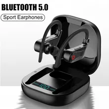 TWS Bluetooth V5.0 наушник с зацепкой на ухо беспроводные наушники спортивные наушники с 950 мАч зарядным чехлом для iPhone Android телефон