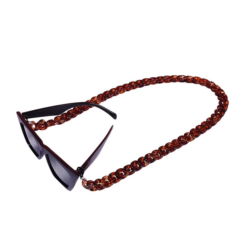Ретро очки Висячие цепи акриловые очки цепь Висячие шеи Нескользящие очки веревка цепочка для солнцезащитных очков