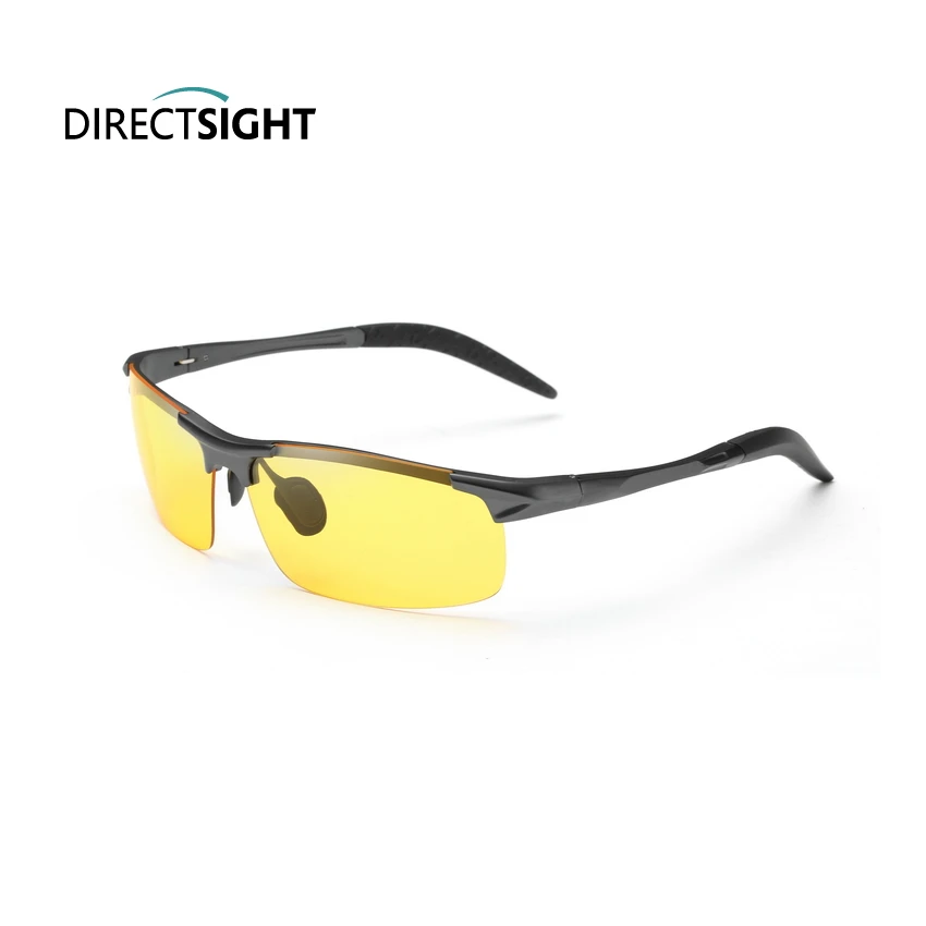 Солнцезащитные очки MAGICSTONE DIRECTSIGHT с яркой темно-серой оправой, однотонные желтые линзы E4065