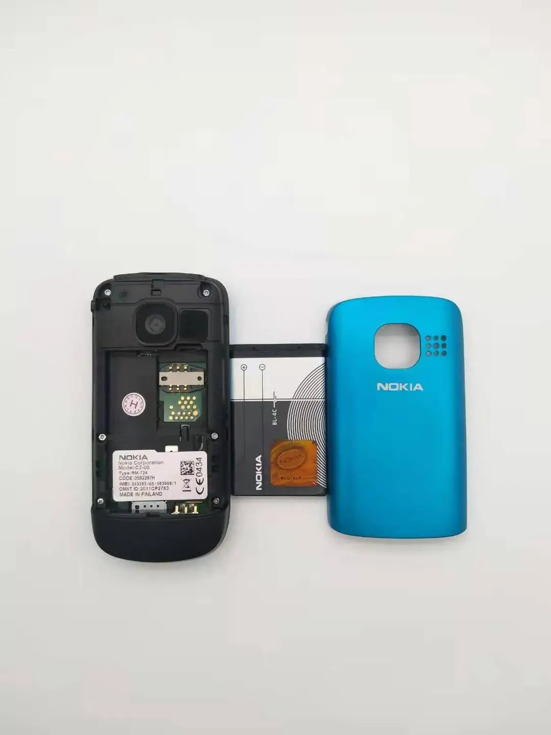 Оригинальный разблокированный сотовый телефон Nokia Bluetooth раздвижной