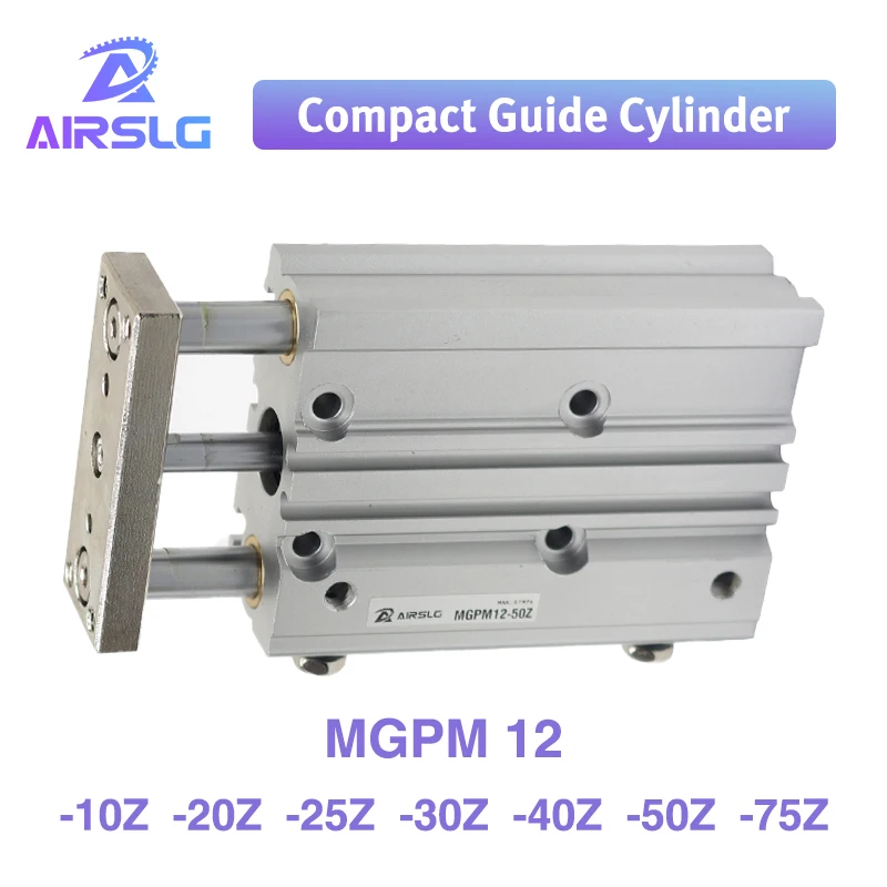 

Free shipping MGPM MGPM12 -10Z -20Z -25Z -30Z -40Z -50Z -75Z Three-axisthin Rod Cylinder Compact guide with Stable pneumatic