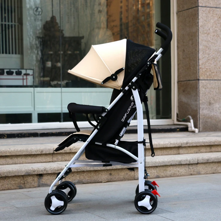 

High-end baby stroller, stroller, four-wheeled cart, can sit and recline