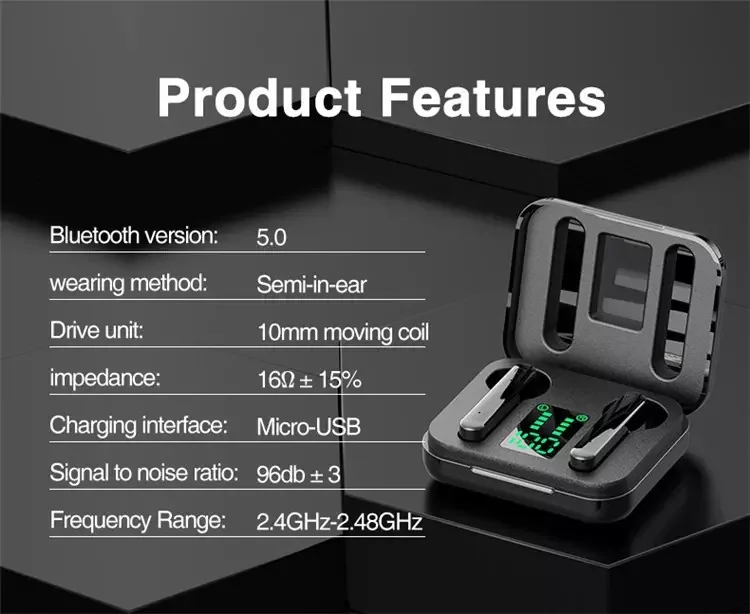 SOHOKDA For Mi 10 Pro For Android 10 IOS 14 L12True Wireless Bluetooth Headset Human Physics Design Portable Sports Mini Headset