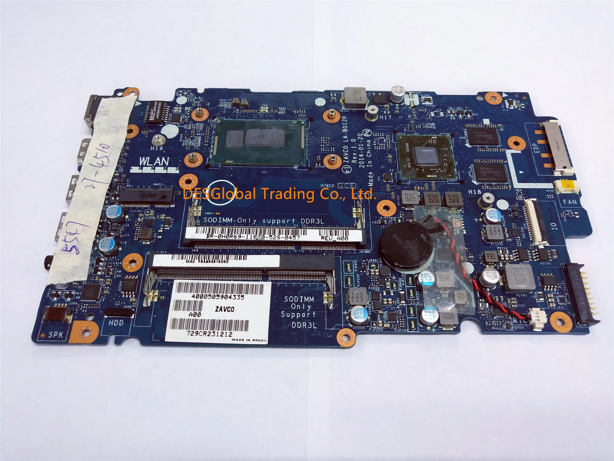 buy CN-0H0R69 0H0R69 H0R69 For Dell Inspiron 5547 5447 Laptop Motherboard LA-B012P REV:1.0 i7-4510U Mai
