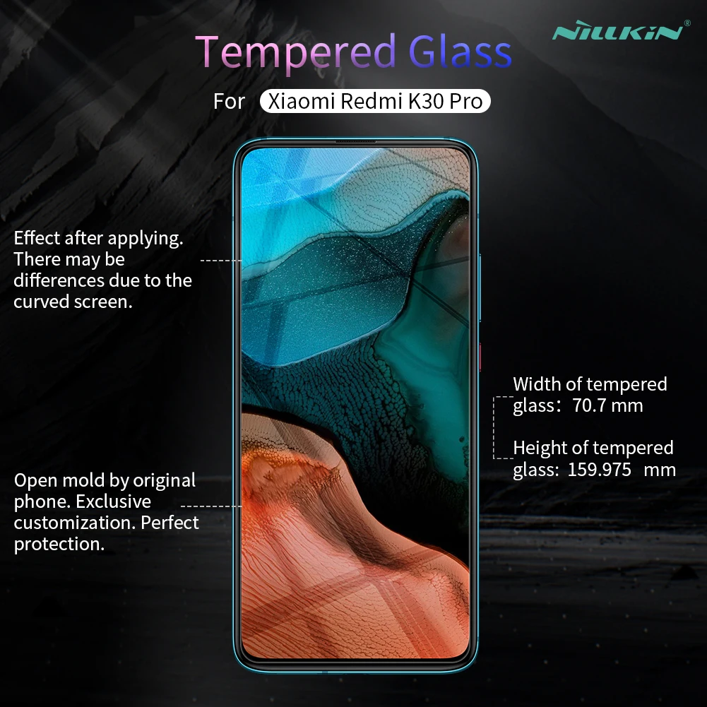 POCO X3 Pro Glass Nillkin H H+Pro Screen Protector Tempered Glass for Xiaomi POCO X3 NFC GT F2 Pro F3 Redmi K30 Ultra K40 Film