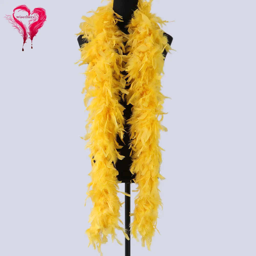 Turkey Feather Boa Party Clothing Fluffy Feather Shawl Dyed Colored for Wedding Carnival Dress Decorative 60 Grams/1 Pcs
