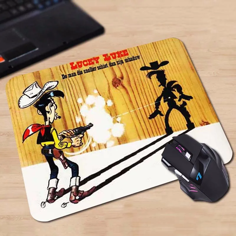 Lucky Luke Горячая Коврик для компьютерной мыши коврики для игровой мыши