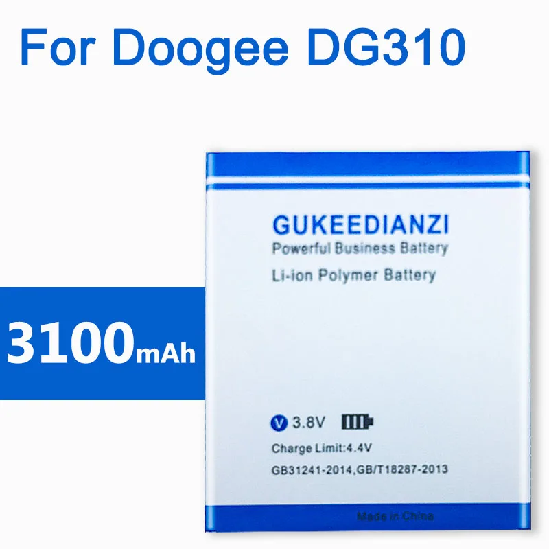 New B-DG310 Real 3100mAh Rechargeable mobile Battery For Doogee DG310 Li-ion Batteries