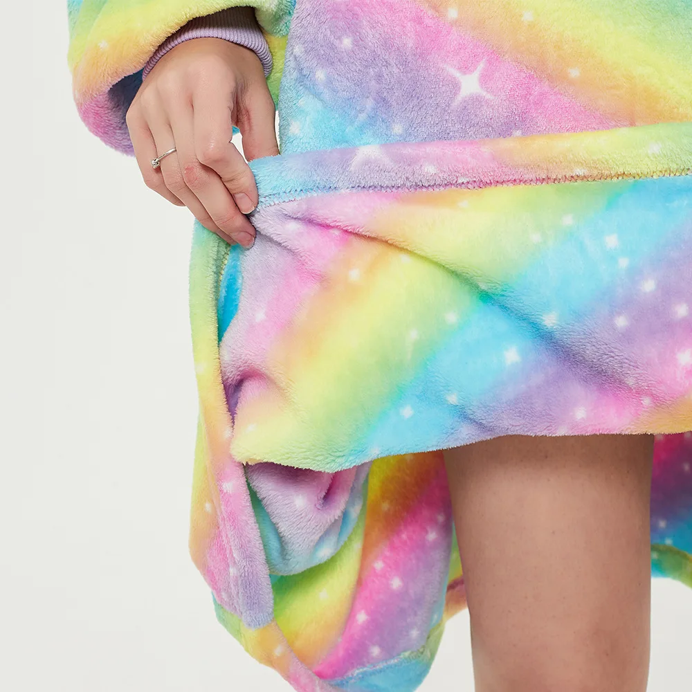 Hot Tv Lazy Blanket Hooded Sweater Women Autumn