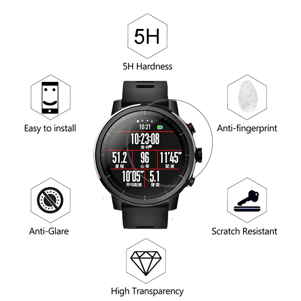 50/100/шт. Мягкая защитная пленка из термополиуретана для Xiaomi Huami Amazfit Stratos Rhythm 2 2S спортивные Смарт-часы защитная пленка аксессуары