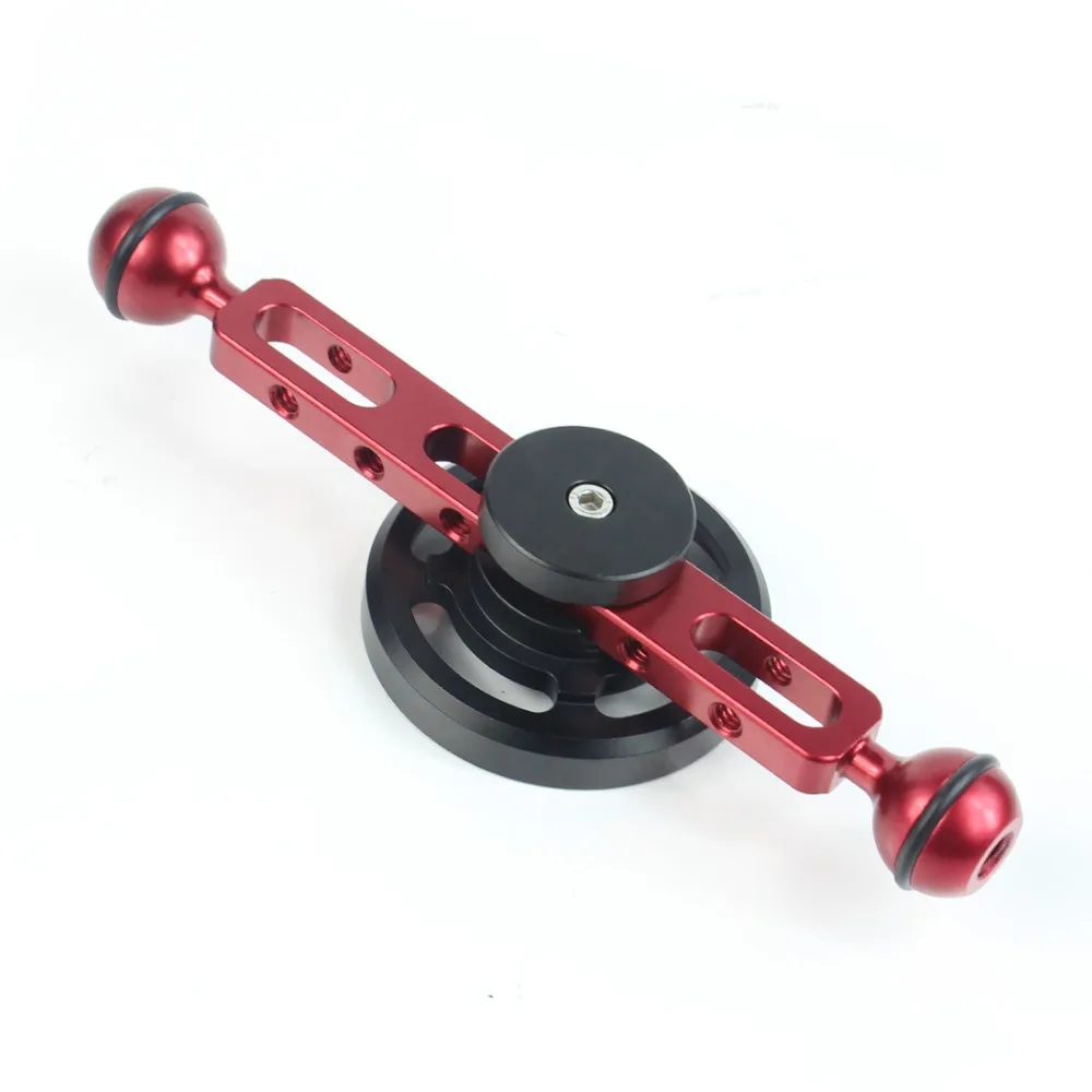 Aluminum 67mm Lens Mount Holder for Macro/Wide Angle Lens with 20cm/13cm Extension Diving Floating Light Arm Underwater SLR Part