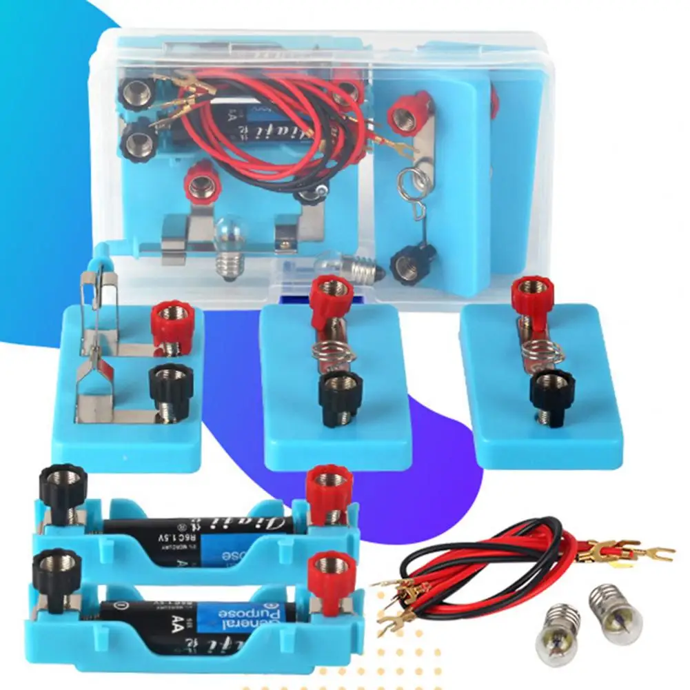 Kids Basic Circuit Electricity Learning Kit Physics Educational Toys For Children STEM Experiment Teaching Hands-on Ability Toy