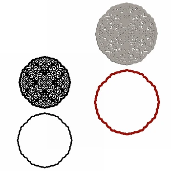 

Flowery Circle Pattern Die Cuts For Card Making Hollowed Circle Pattern dies scrapbooking metal cutting dies new 2019