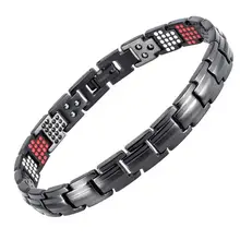 Мужской браслет популярные модные прямые поставки браслеты и браслеты Шарм германий магнитный H power титановый браслет