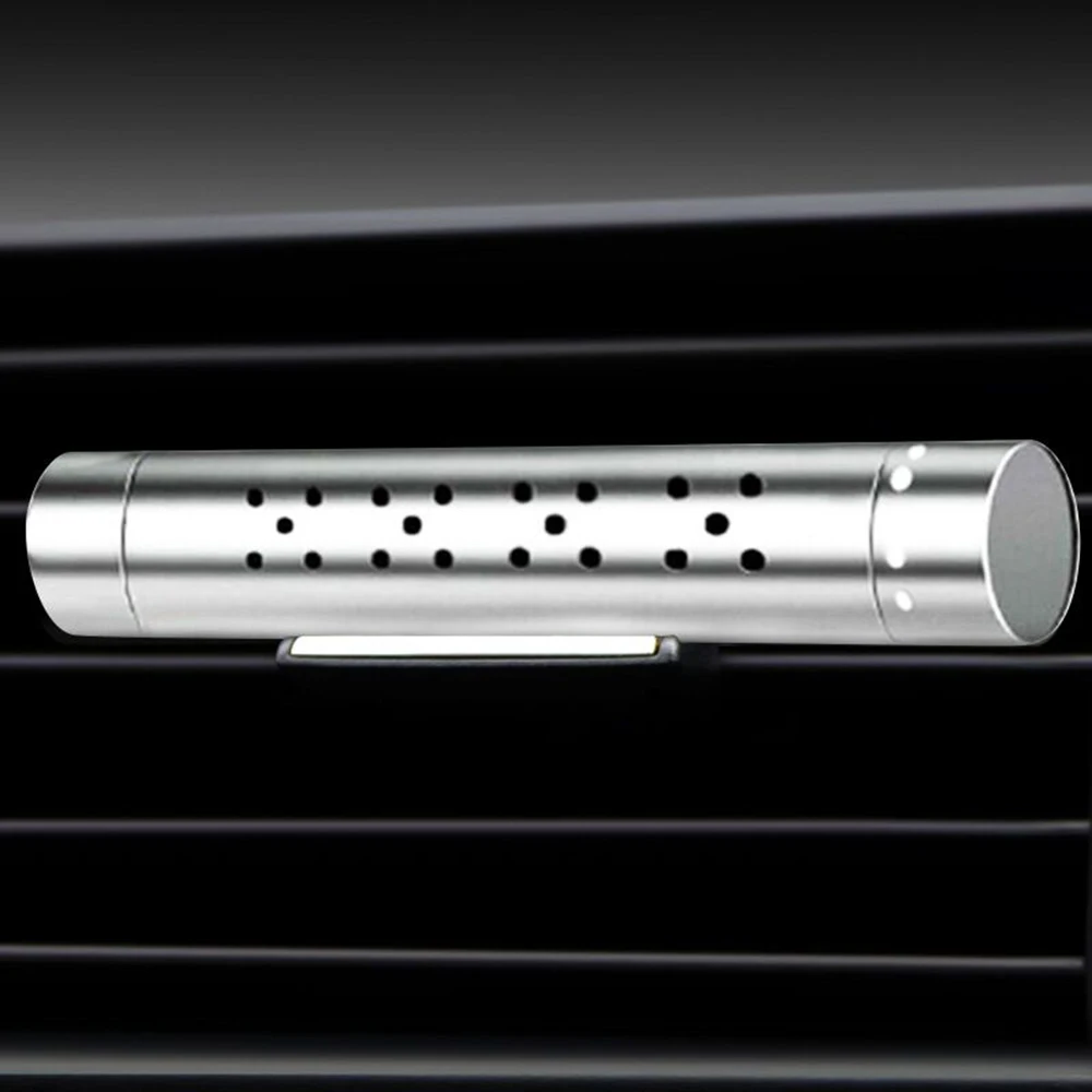 Car Perfume Car Air Freshener Air Outlet Perfume Parfum Diffuser Flavoring Car Air Conditioner Vent Solid for Auto Products - Название цвета: silver